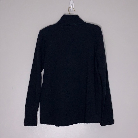 Pink Victoria Secret Half Zip Logo Pull Over Sweatshirt color block black xs - Picture 2 of 6